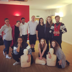 First aid training for a theatre group in Marlow