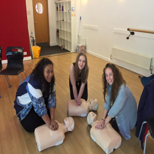 First aid training for a theatre group in Marlow