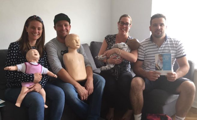 Baby first aid group photo